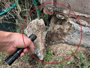 Foundation Inspection during Murfreesboro Home Inspection